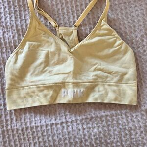 PINK Victoria's Secret Light Yellow Sports Bra